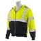 Deltaplus Sweatshirt, Hooded, Hi-Viz, Lime/Black, 6X 62992 - alternate 2